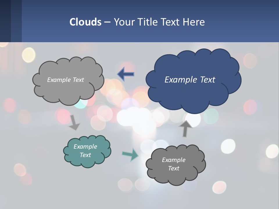 Night Photo With Shutter Speed PowerPoint Template