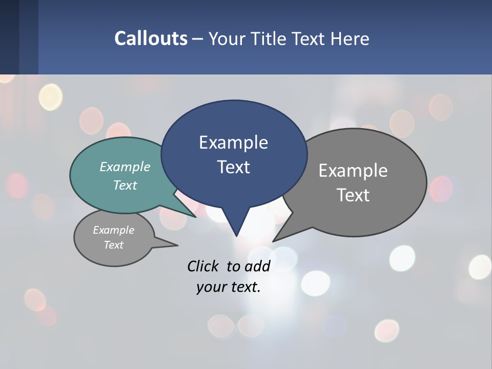 Night Photo With Shutter Speed PowerPoint Template
