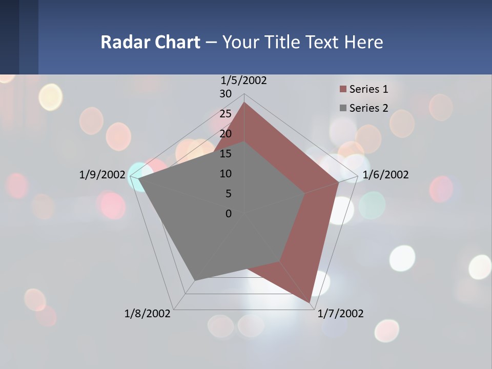 Night Photo With Shutter Speed PowerPoint Template