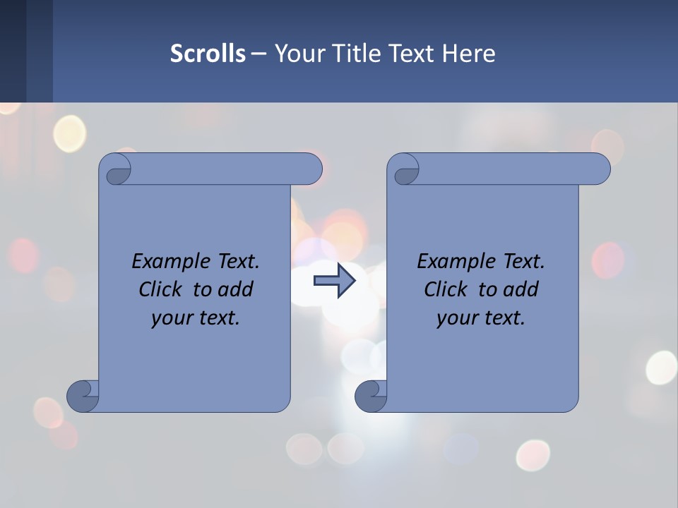Night Photo With Shutter Speed PowerPoint Template