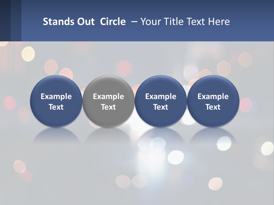 Night Photo With Shutter Speed PowerPoint Template