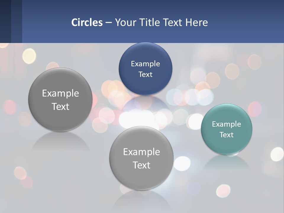 Night Photo With Shutter Speed PowerPoint Template