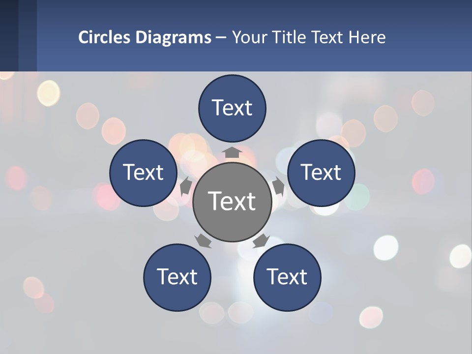 Night Photo With Shutter Speed PowerPoint Template