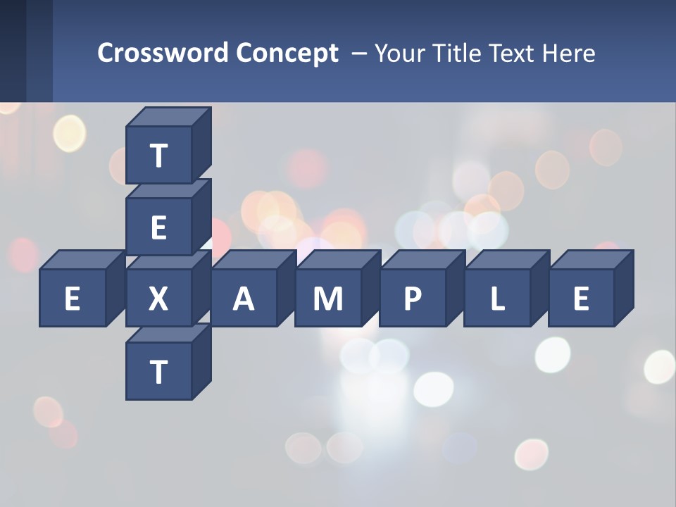 Night Photo With Shutter Speed PowerPoint Template