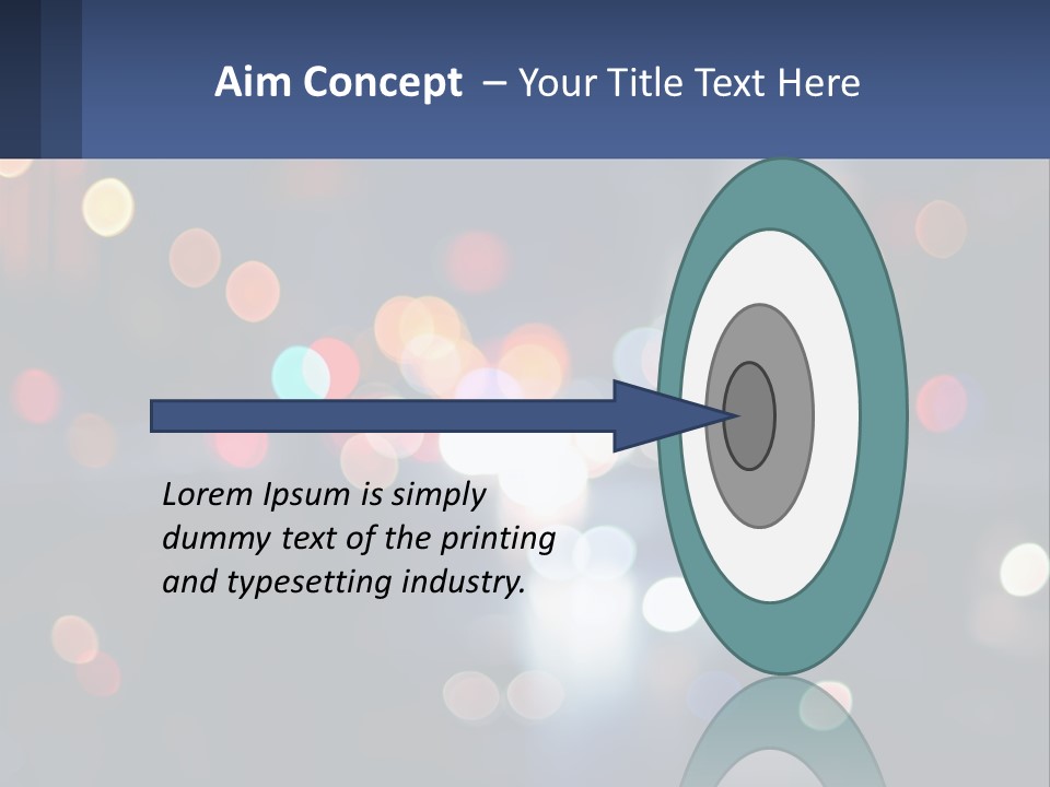 Night Photo With Shutter Speed PowerPoint Template