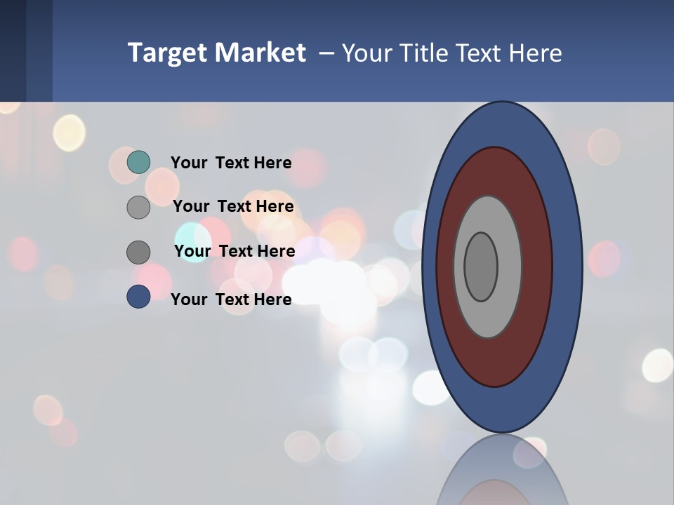 Night Photo With Shutter Speed PowerPoint Template