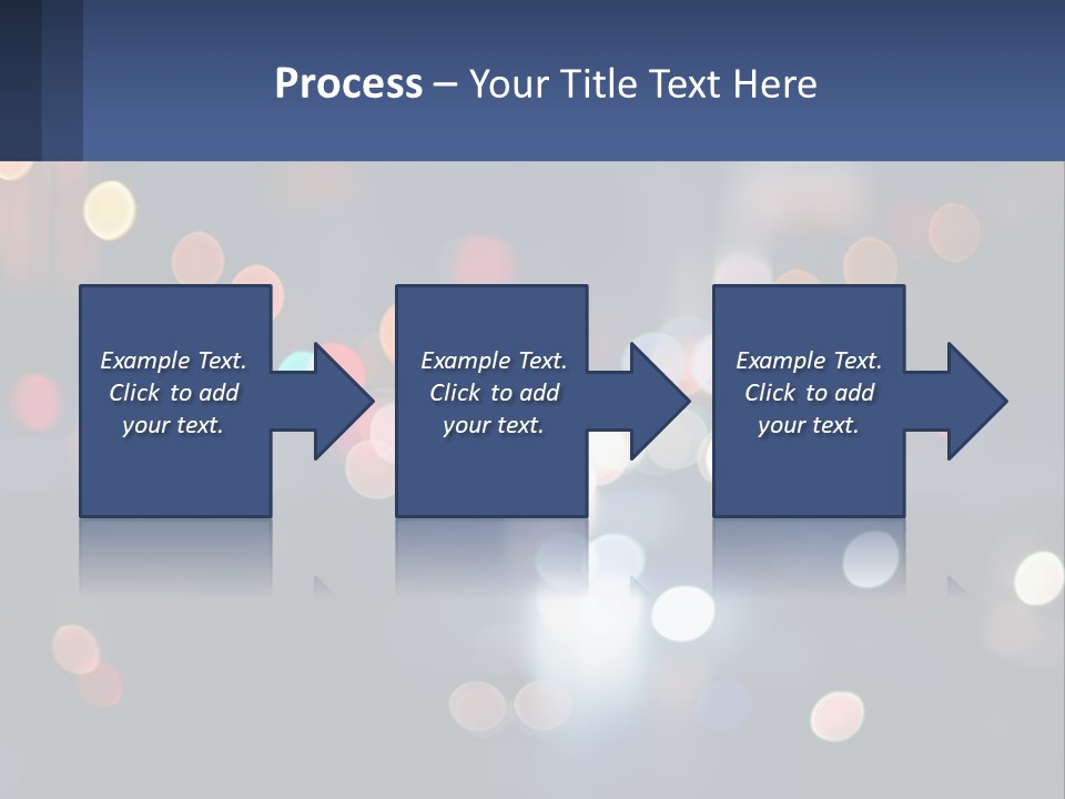 Night Photo With Shutter Speed PowerPoint Template