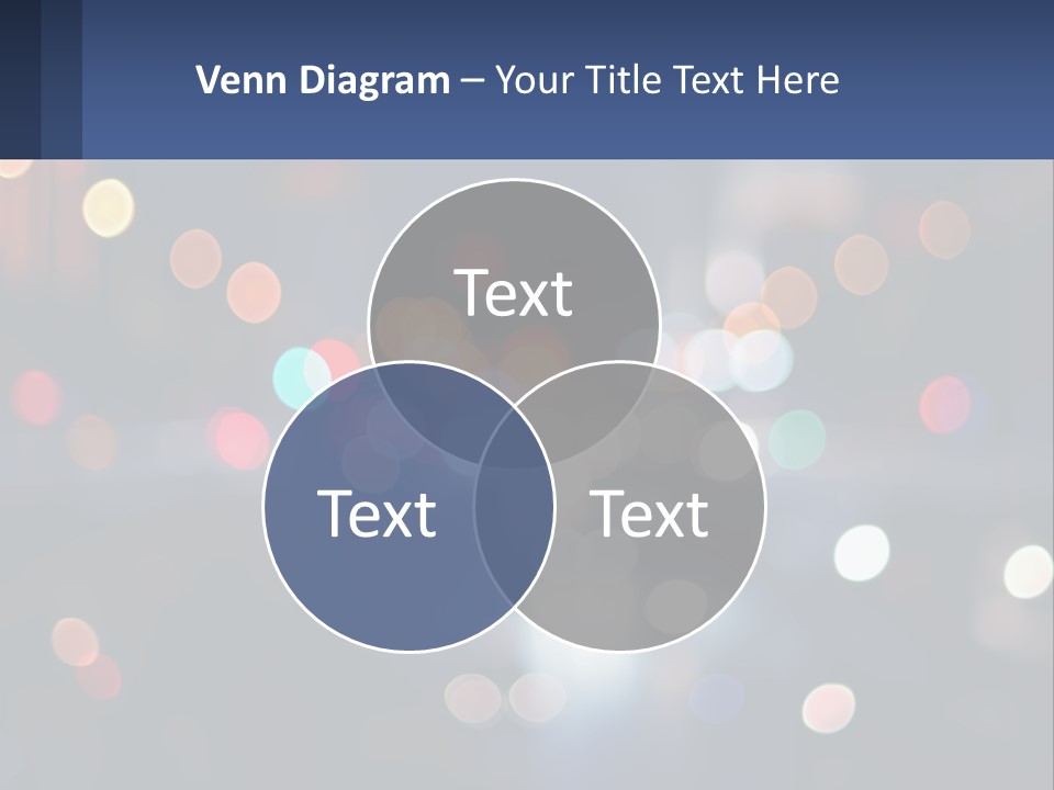 Night Photo With Shutter Speed PowerPoint Template