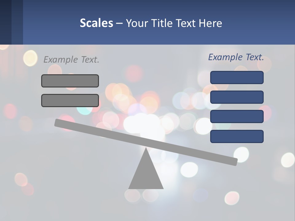 Night Photo With Shutter Speed PowerPoint Template