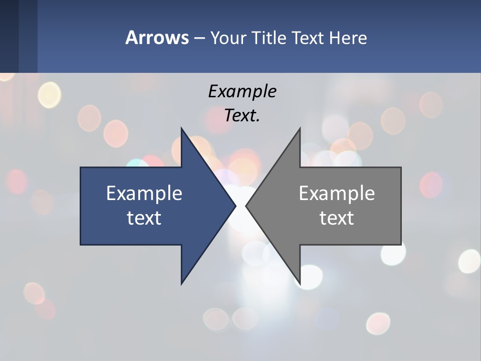 Night Photo With Shutter Speed PowerPoint Template