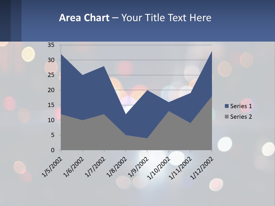 Night Photo With Shutter Speed PowerPoint Template