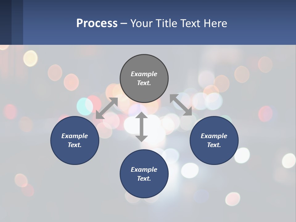 Night Photo With Shutter Speed PowerPoint Template