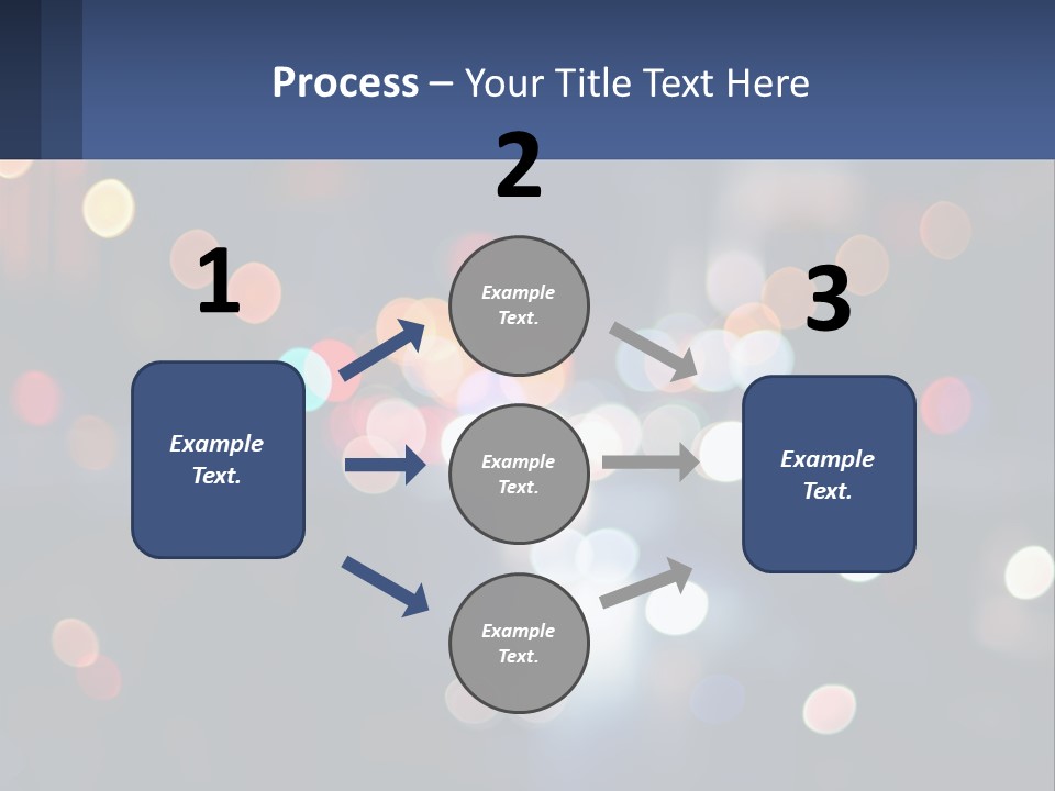 Night Photo With Shutter Speed PowerPoint Template