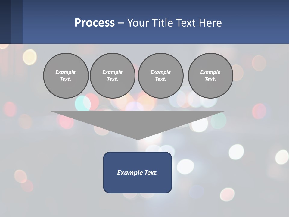 Night Photo With Shutter Speed PowerPoint Template