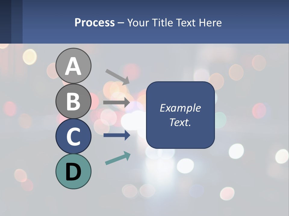 Night Photo With Shutter Speed PowerPoint Template