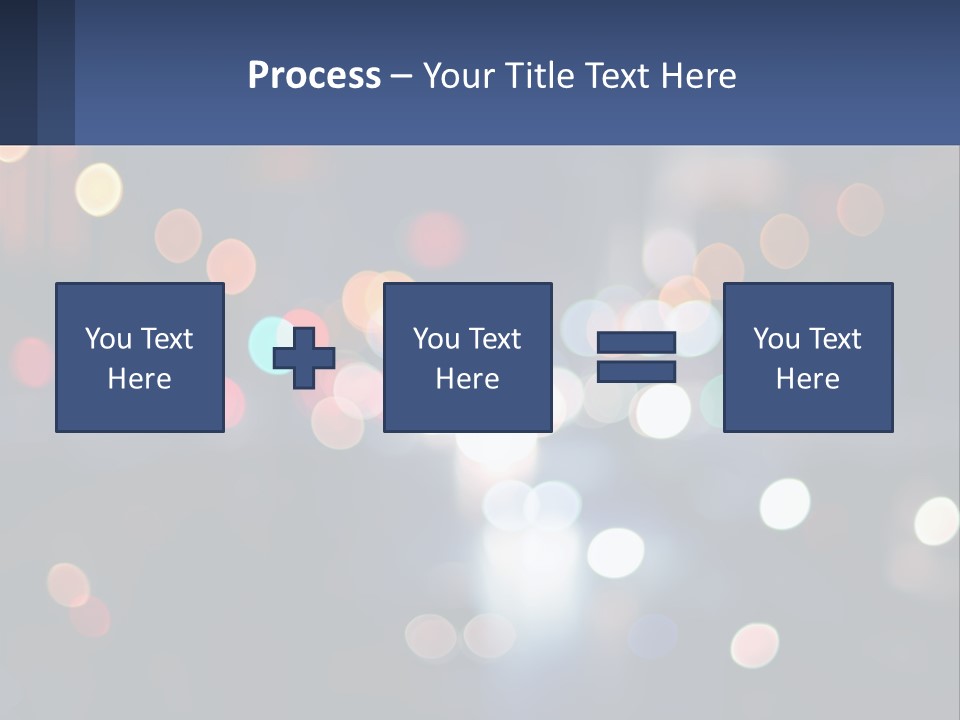 Night Photo With Shutter Speed PowerPoint Template