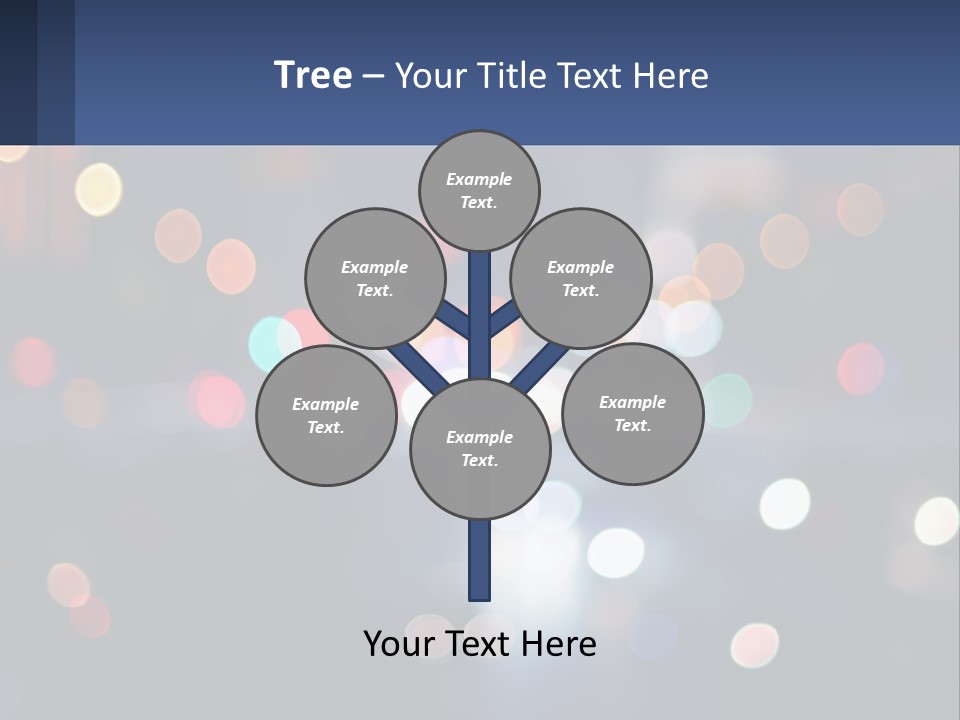 Night Photo With Shutter Speed PowerPoint Template