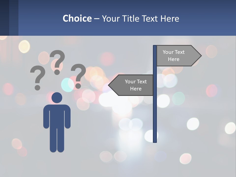 Night Photo With Shutter Speed PowerPoint Template