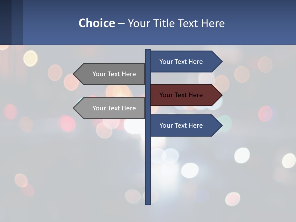 Night Photo With Shutter Speed PowerPoint Template
