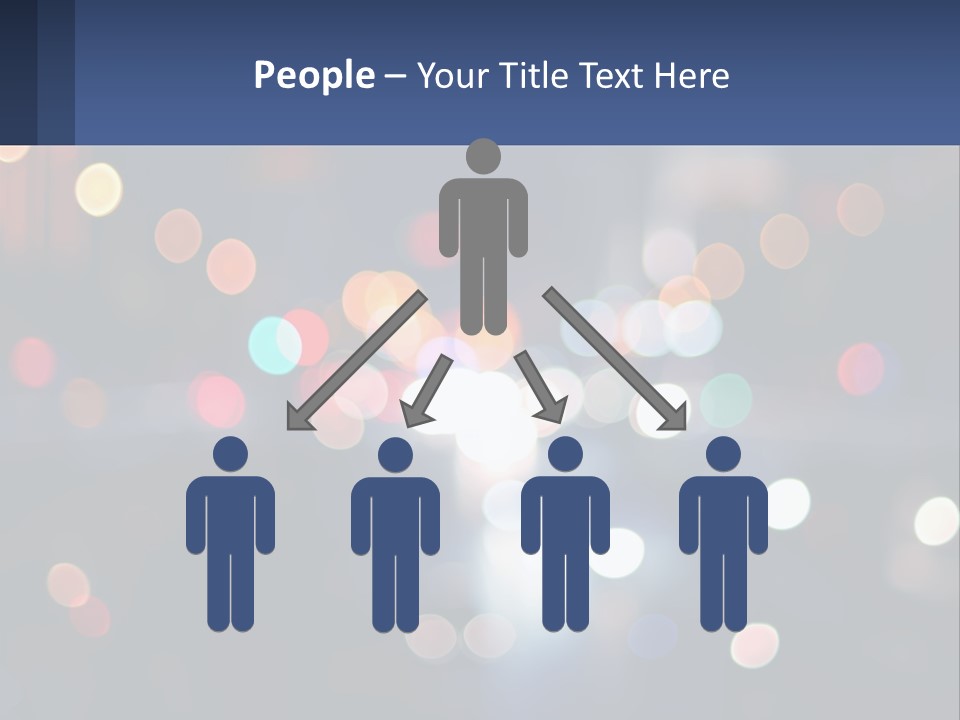 Night Photo With Shutter Speed PowerPoint Template