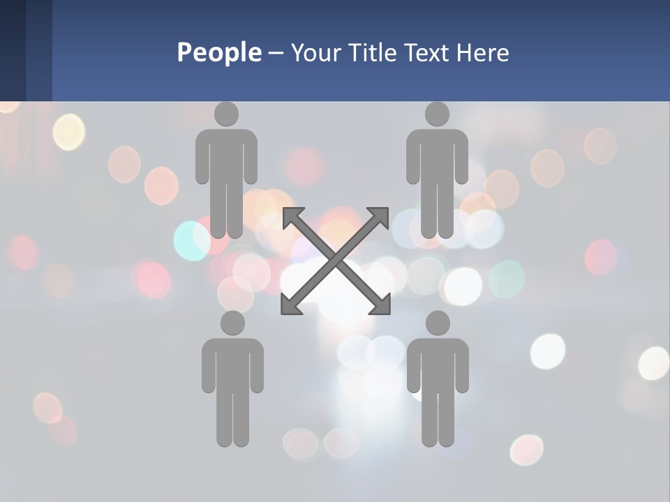 Night Photo With Shutter Speed PowerPoint Template