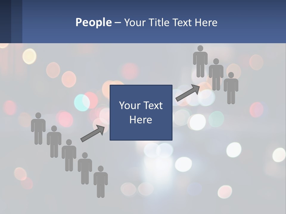 Night Photo With Shutter Speed PowerPoint Template