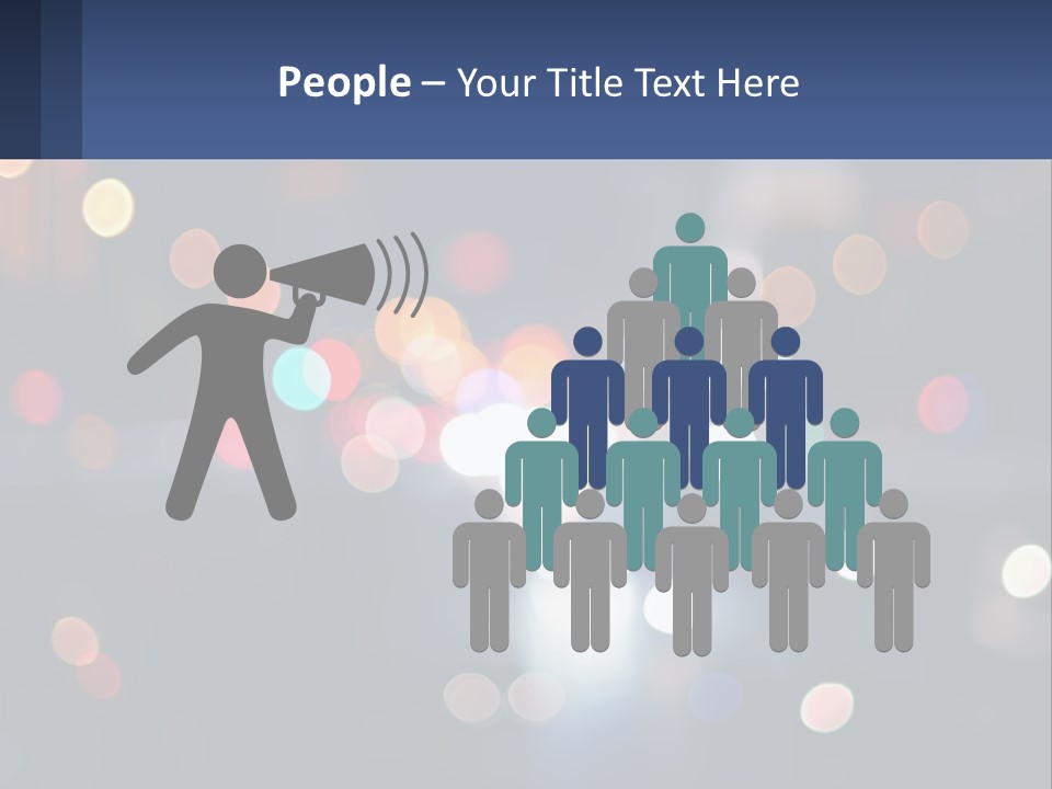 Night Photo With Shutter Speed PowerPoint Template