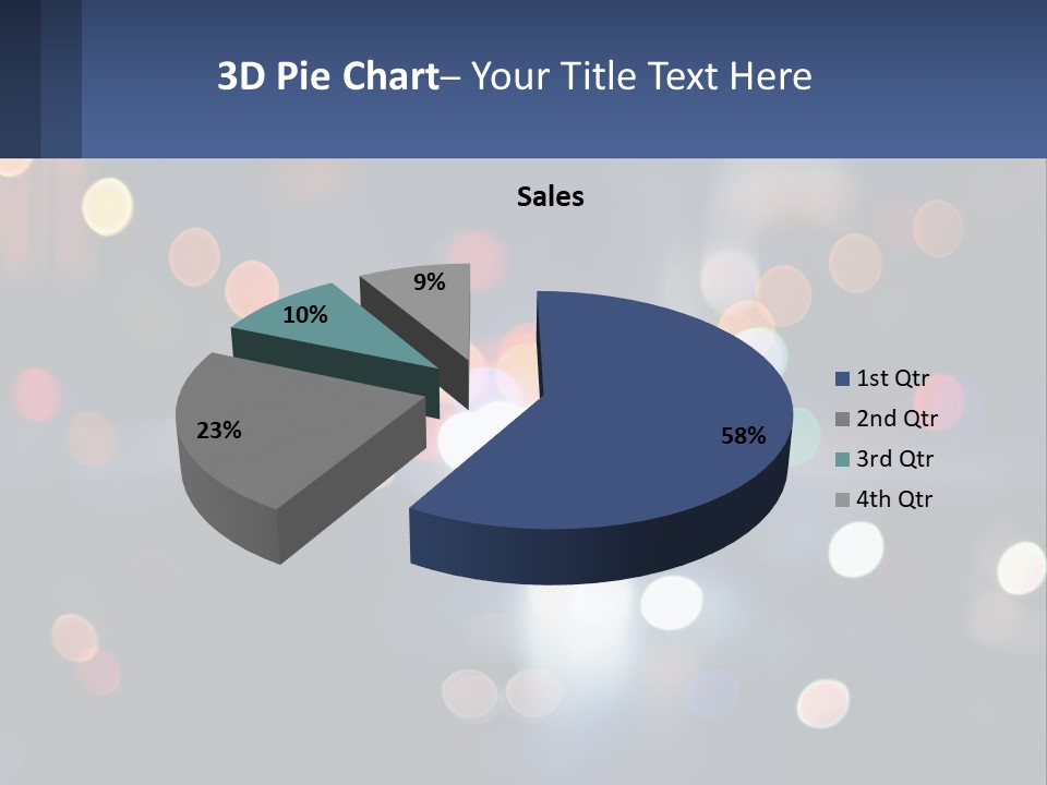 Night Photo With Shutter Speed PowerPoint Template