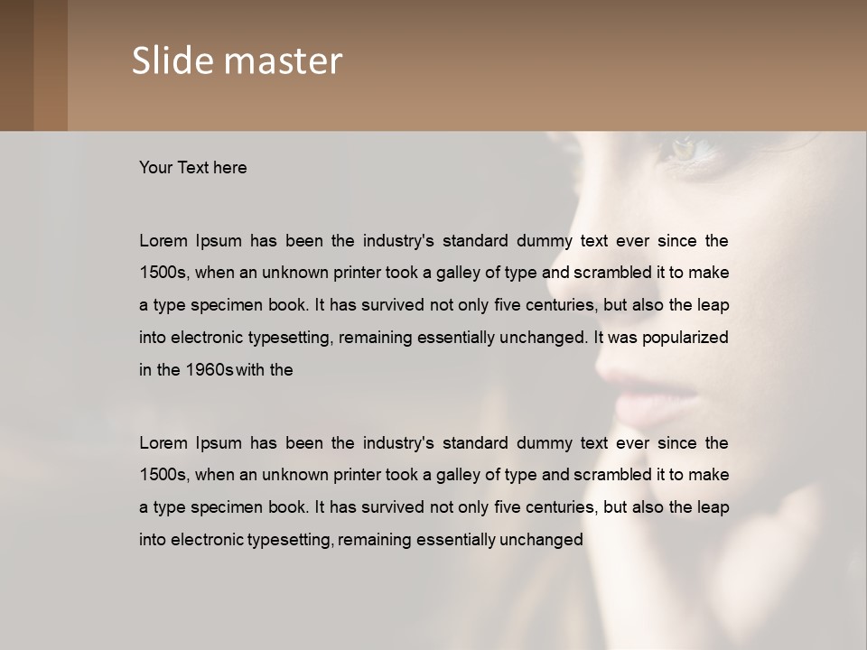 Girl's Make-Up PowerPoint Template