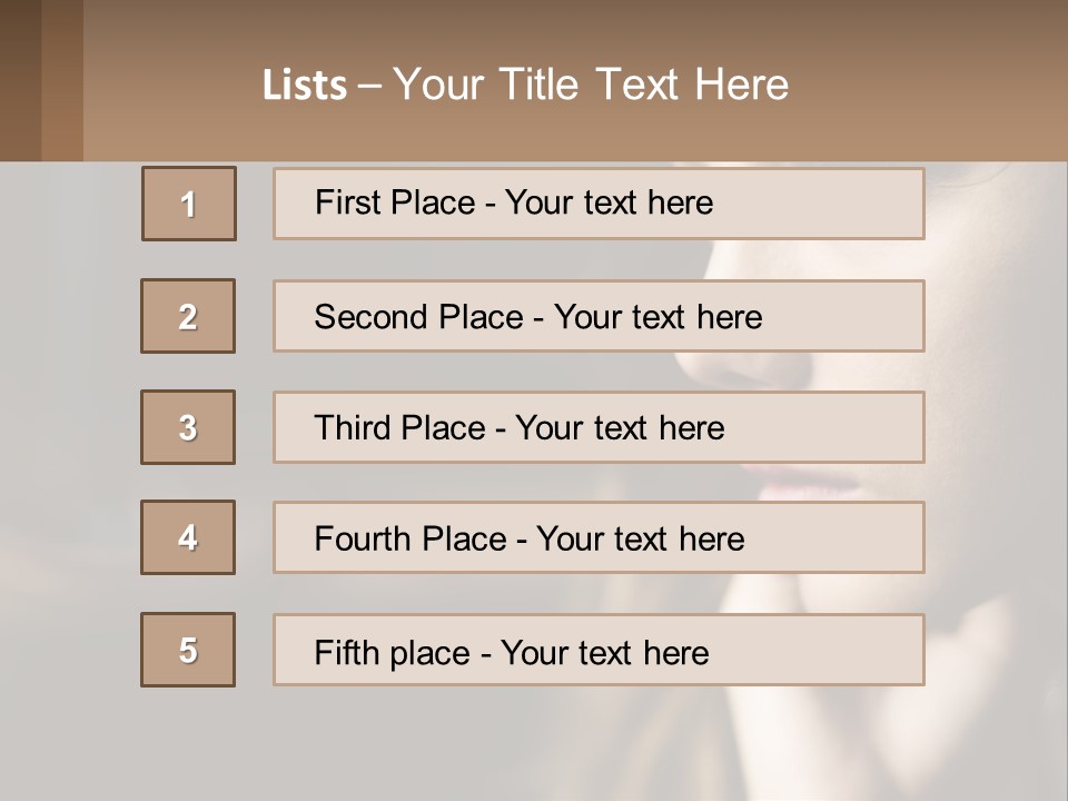 Girl's Make-Up PowerPoint Template