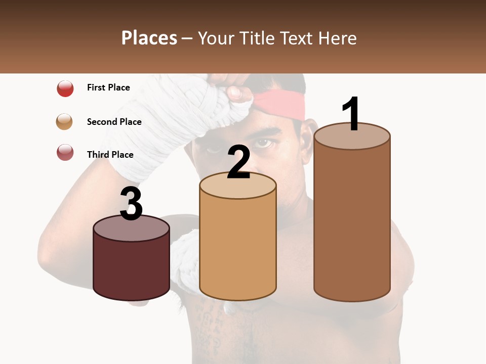 A Fighter Without Rules PowerPoint Template