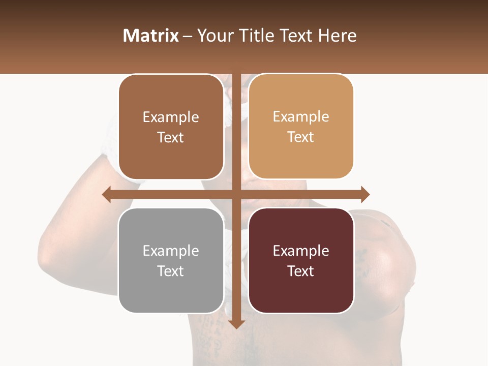 A Fighter Without Rules PowerPoint Template