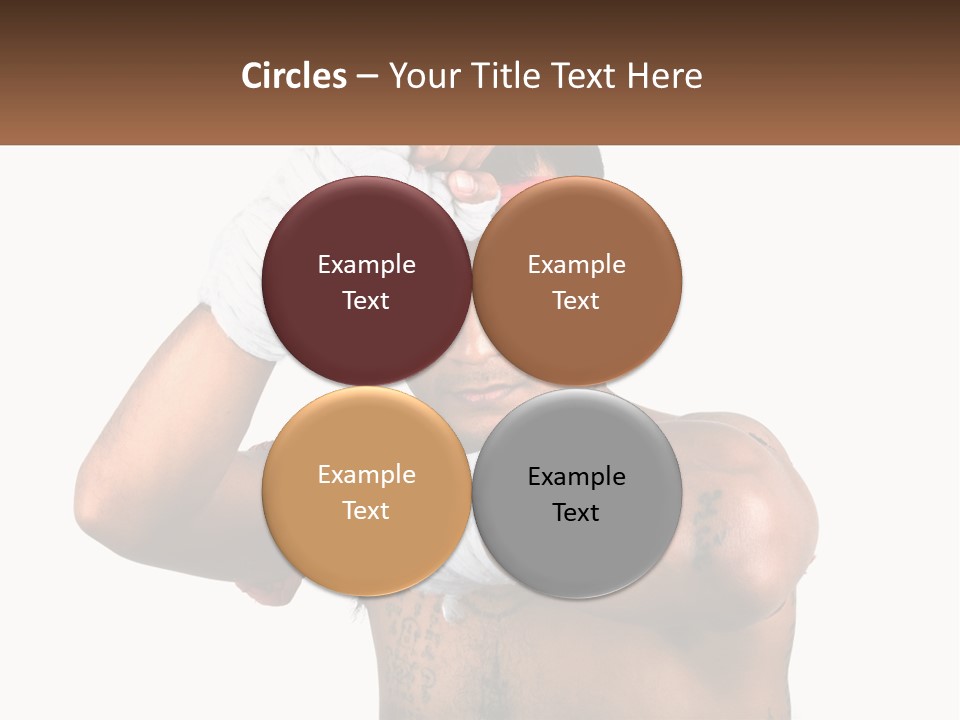 A Fighter Without Rules PowerPoint Template