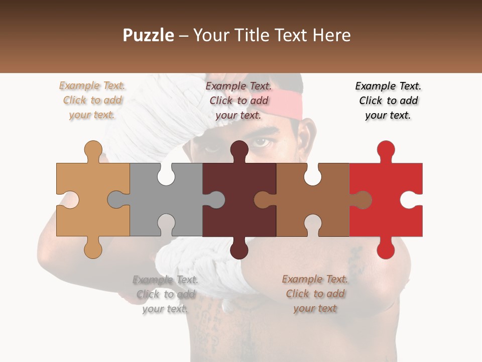A Fighter Without Rules PowerPoint Template