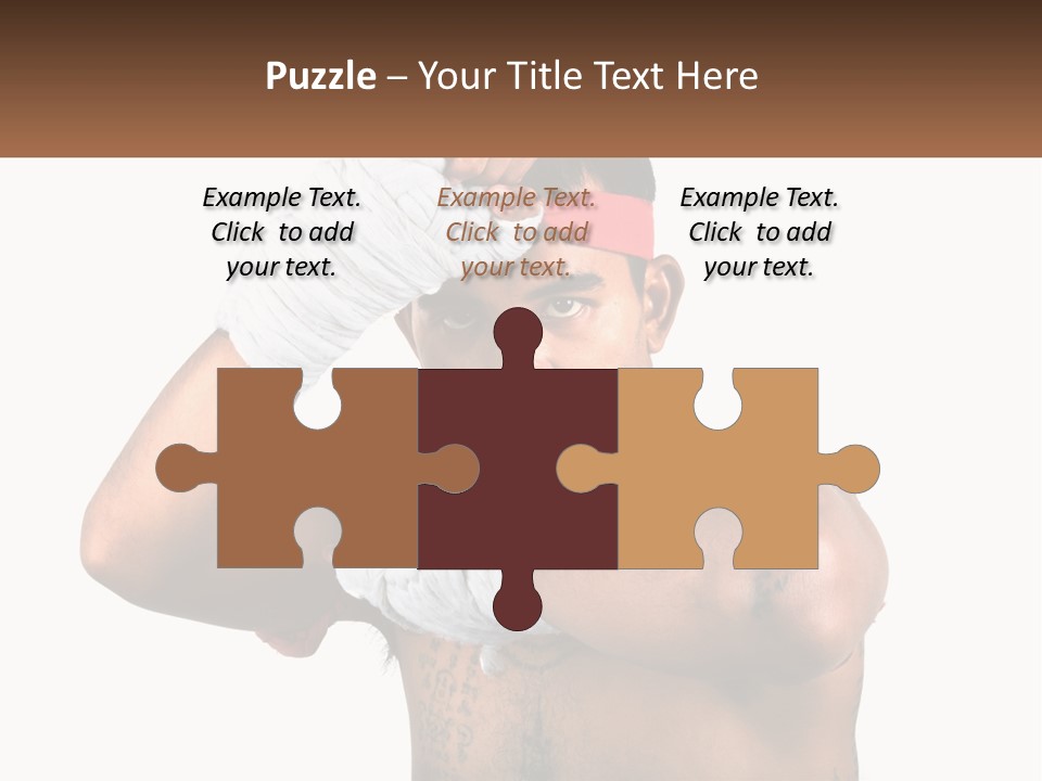 A Fighter Without Rules PowerPoint Template