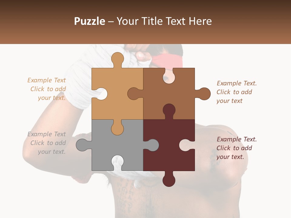 A Fighter Without Rules PowerPoint Template