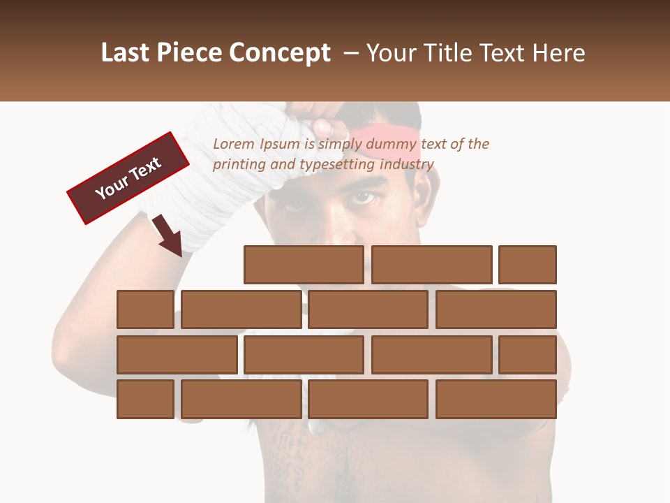 A Fighter Without Rules PowerPoint Template
