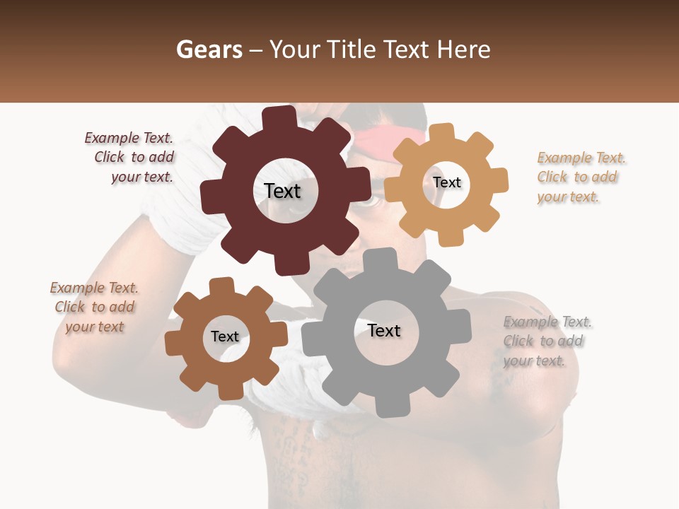 A Fighter Without Rules PowerPoint Template