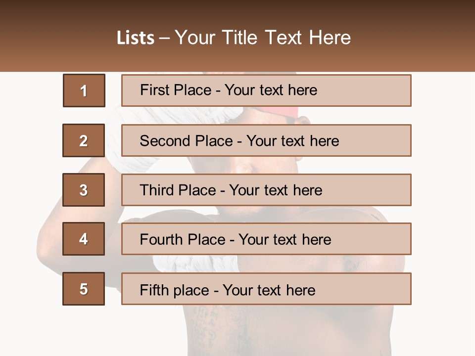 A Fighter Without Rules PowerPoint Template