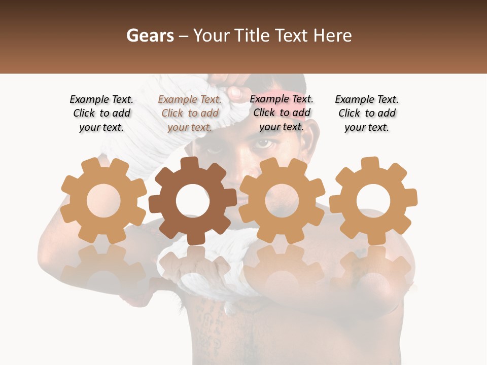 A Fighter Without Rules PowerPoint Template