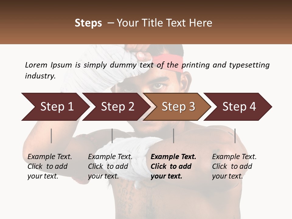 A Fighter Without Rules PowerPoint Template