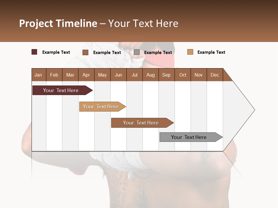 A Fighter Without Rules PowerPoint Template