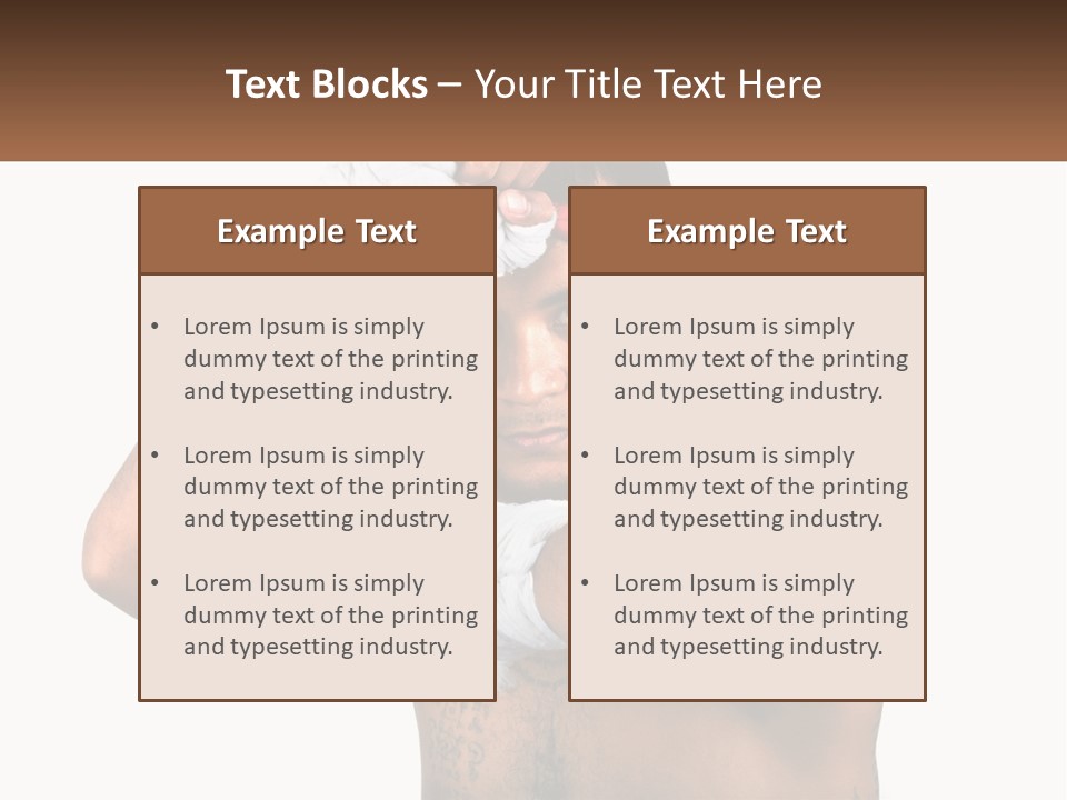 A Fighter Without Rules PowerPoint Template