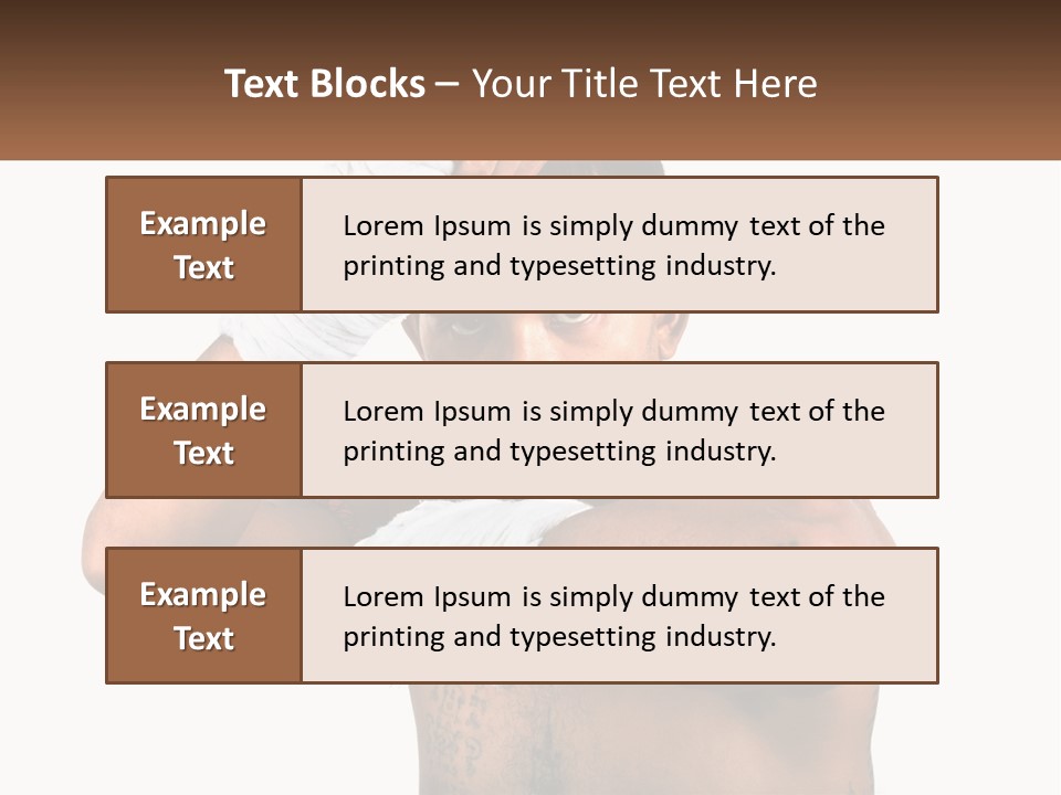 A Fighter Without Rules PowerPoint Template
