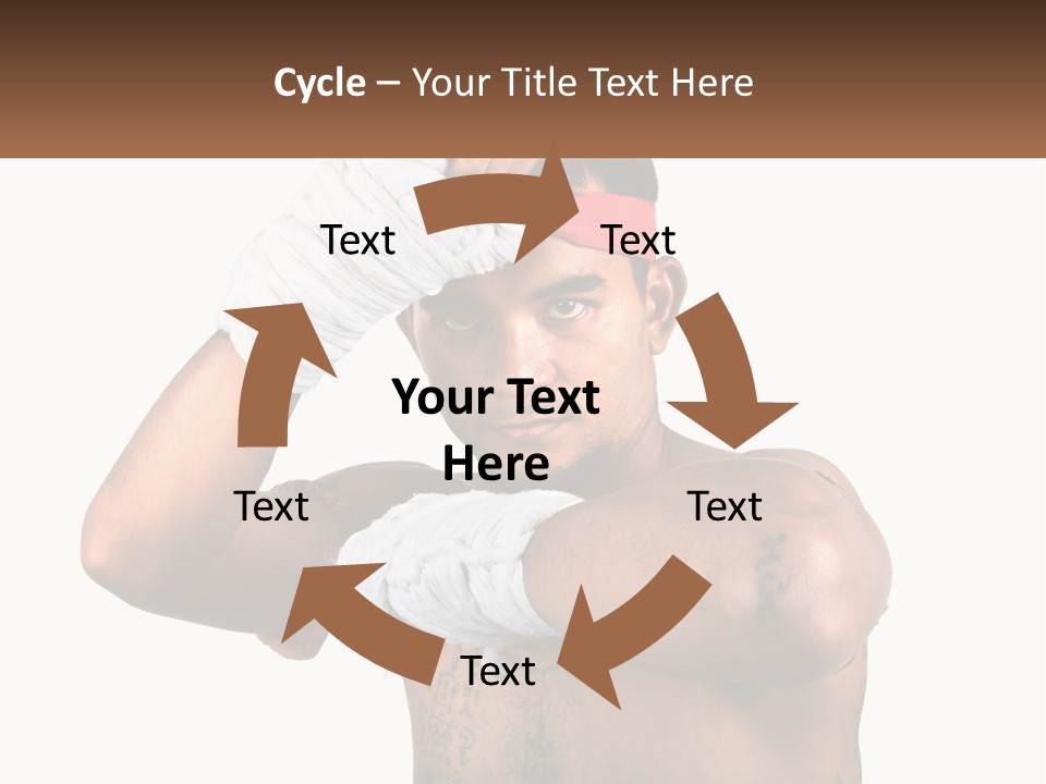 A Fighter Without Rules PowerPoint Template