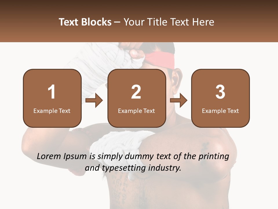 A Fighter Without Rules PowerPoint Template