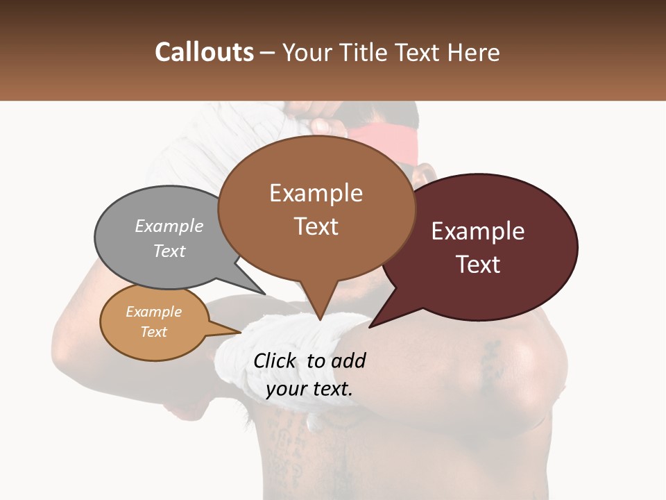 A Fighter Without Rules PowerPoint Template