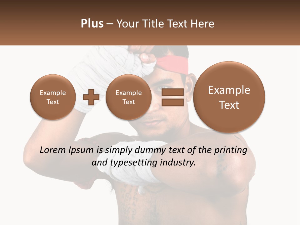 A Fighter Without Rules PowerPoint Template