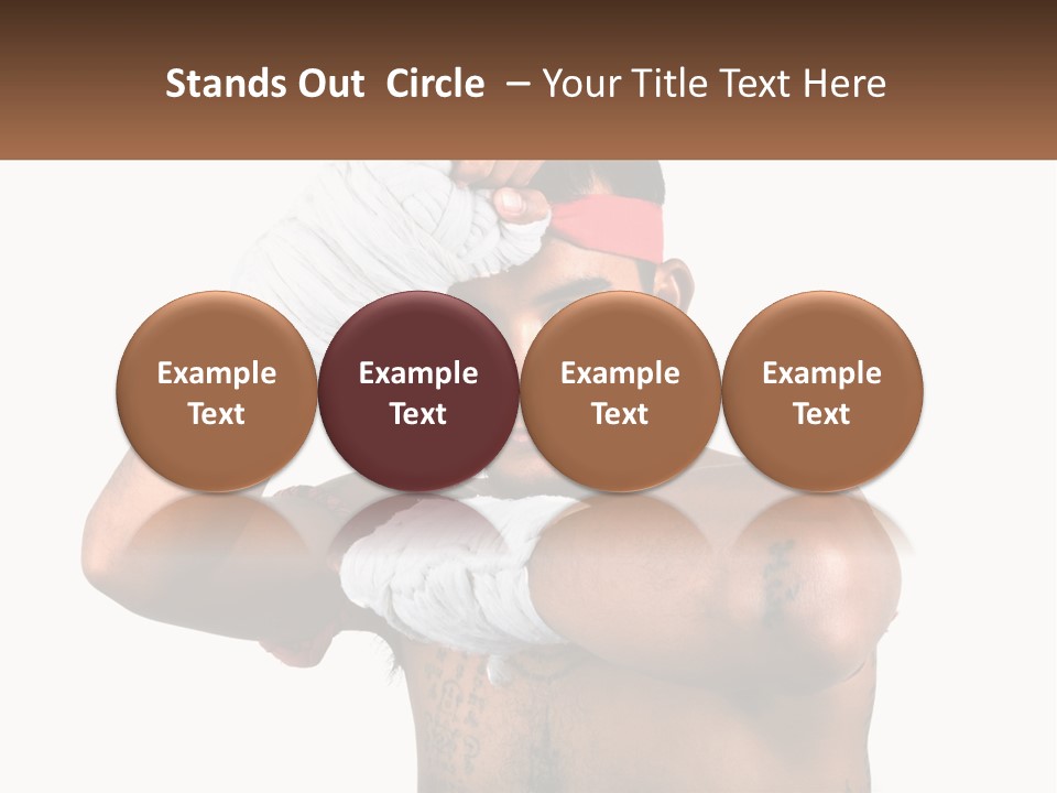 A Fighter Without Rules PowerPoint Template