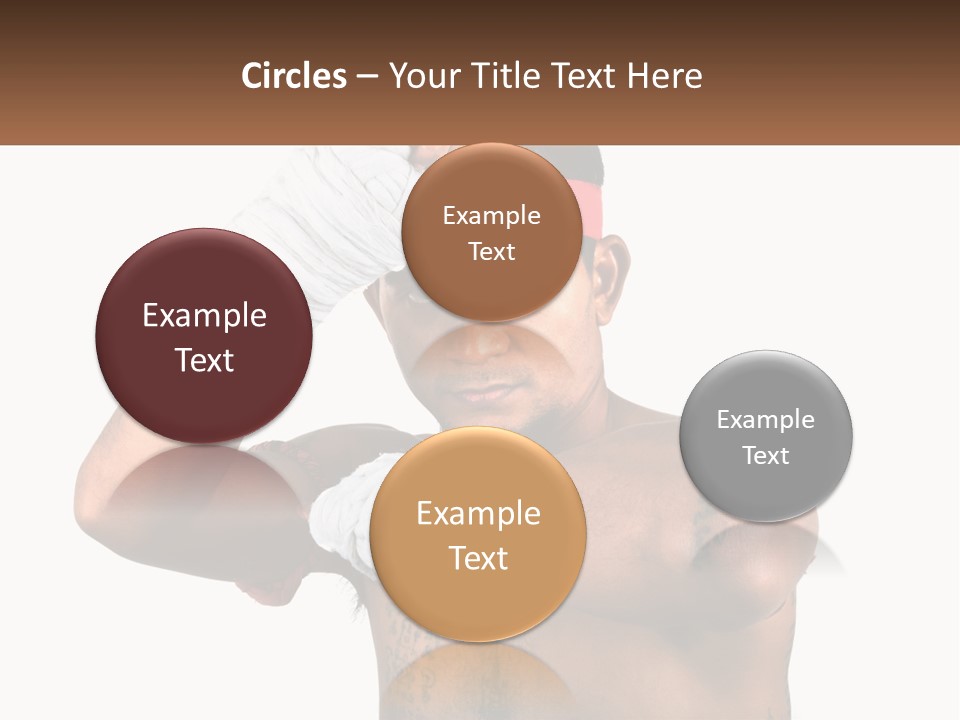 A Fighter Without Rules PowerPoint Template